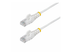 50cm White Slim CAT6 Ethernet Cable, Snagless, 28AWG, LSZH