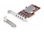 4-Port USB Type-C PCIe Card, USB-C 10Gb, 4x Controllers, TAA
