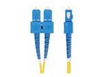 5m (16.4ft) SC to SC (UPC) OS2 Single Mode Duplex Fiber Optic Cable, 9/125µm, Laser Optimized, 40G/100G Zipcord, Bend Insensitive, Low Insertion Loss