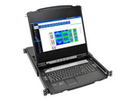 Tripp Lite Series NetDirector 8-Port Rackmount Console HDMI KVM Switch 17" LCD IP Remote Access