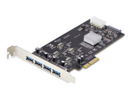 4-Port USB-A PCIe Card, USB 3.2 5Gbps, 4x USB Controllers