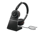 Trådlöst headset Bluetooth Jabra Evolve 75 MS Stereo med laddställ
