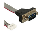 Cable serial pin header female > 1 x DB9 male 2 mm pitch layout: twisted