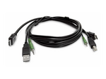 HDMI KVM Cable USB 2.0 3.5mm TAA
