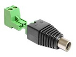 Adapter DC 2.1 x 5.5 mm male > Terminal Block