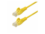 1.5m Yellow Slim CAT6 Ethernet Cable, Snagless, 28AWG, LSZH