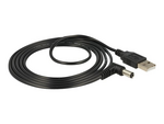 Strömkabel - DC-jack 5,5 x 2,1 mm till USB (endast ström)