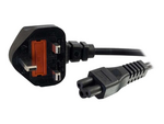 C2G - strömkabel - IEC 60320 C5 till BS 1363