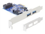 PCI Express Card > 2 x external USB 3.0 + 1 x internal 19 pin USB 3.0